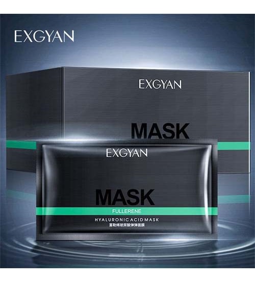 Exgyan Fullerene Hyaluronic Acid Cream Masque Cream Mask 30pcs Box 2ml